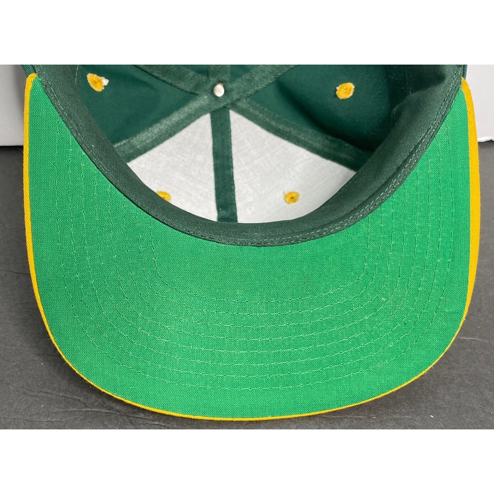 Vintage Oakland Athletics A's Snapback Hat Clark Sportswear Green Baseball Cap - Picture 7 of 7